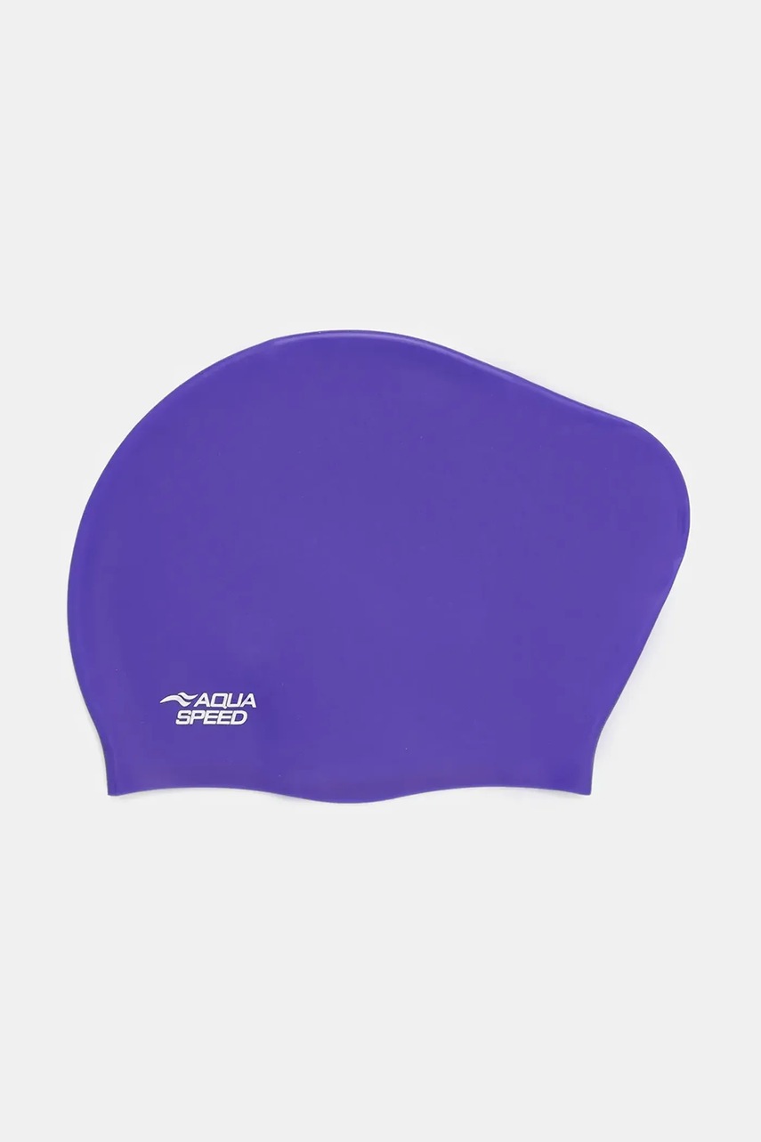 Levně Plavecká čepice Aqua Speed fialová barva, LONG.HAIR.CAP