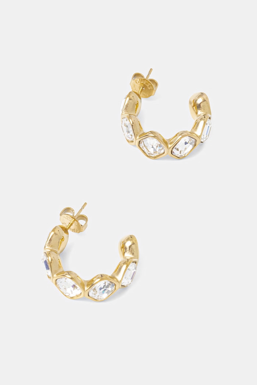 Γυναικεία σκουλαρίκια Guess από ανοξείδωτο ατσάλι με κρύσταλλο MAMOUNIA