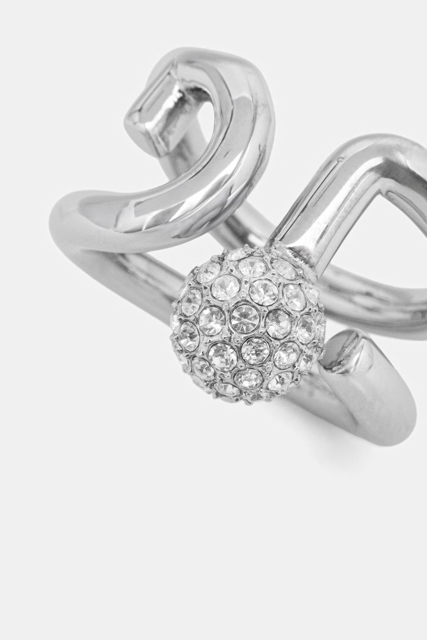 Furla dámský kovový prstýnek s kubickým zirkonem