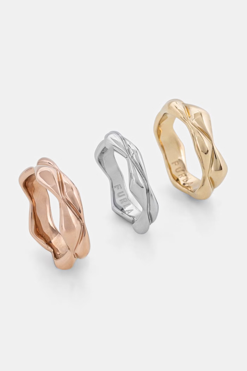 Furla inel pentru femei, din metal pachet de 3