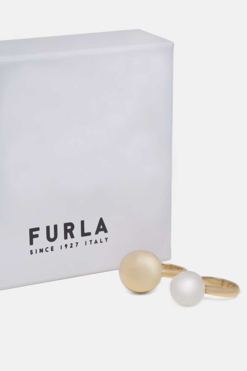 Furla prsteň dámsky kovový 2-pack