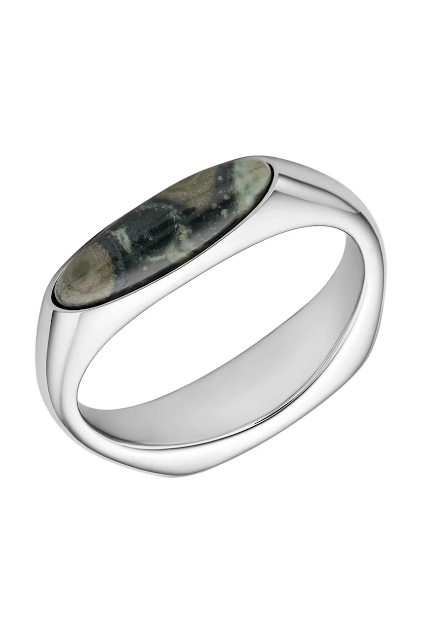 Diesel inel pentru femei, din oțel chirurgical cu jasp