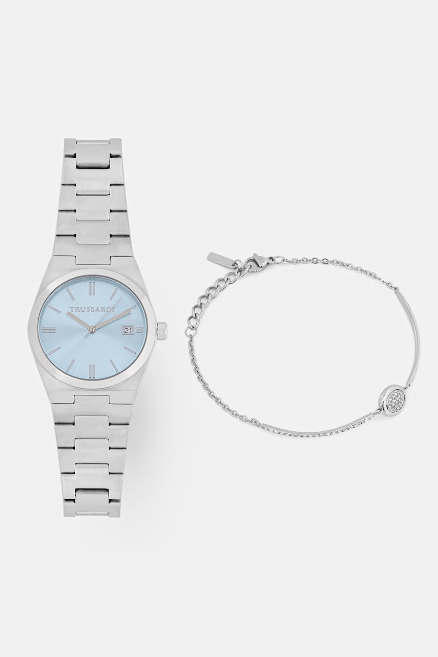 Trussardi set ceas și brățară pentru femei T-MILANO