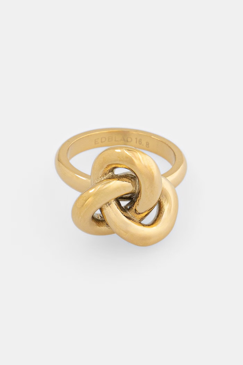 EDBLAD pierścionek damski pozłacany Infinity Knot