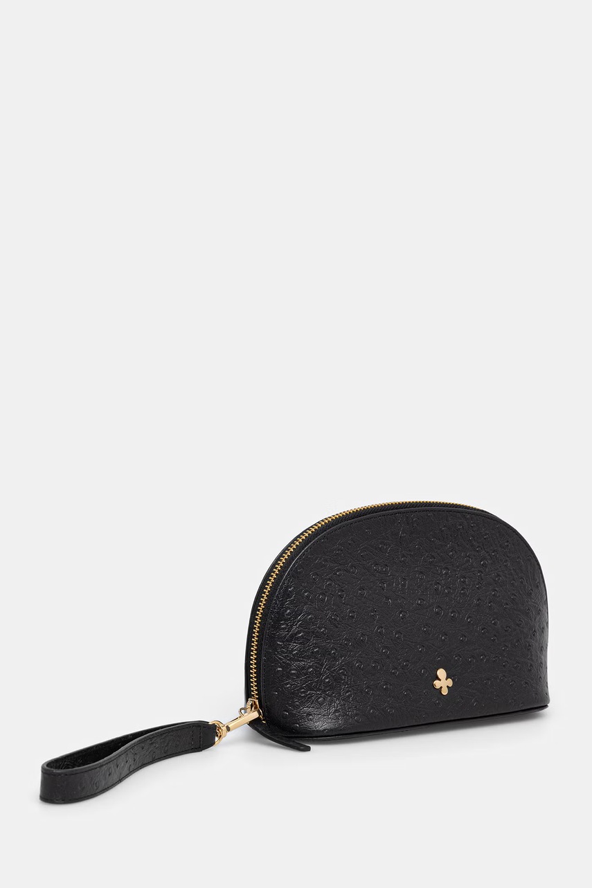 Lilou clutch γυναικεία δερμάτινη