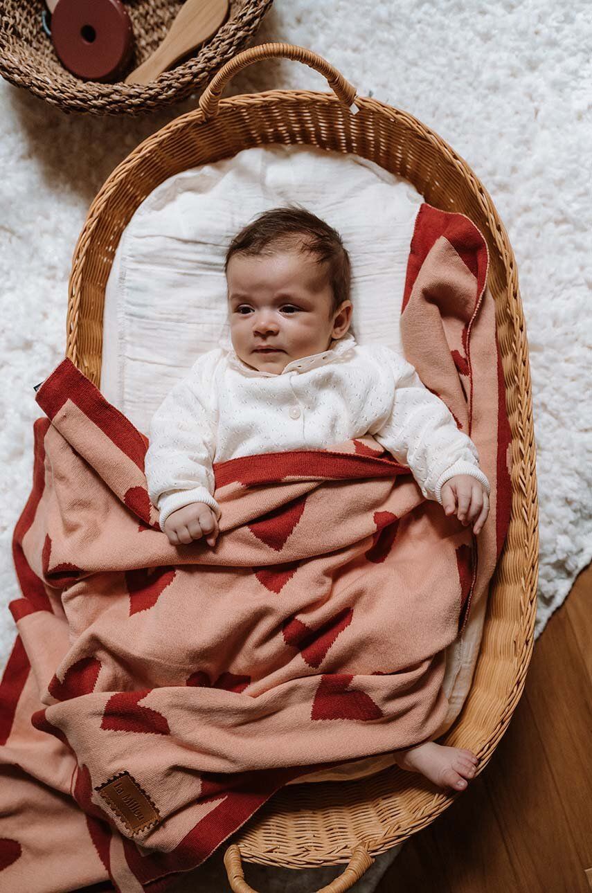 La Millou patura pentru copii HEARTBEAT PINK - Shoppu.ro