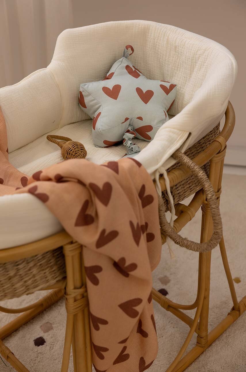 Бамбуковое покрывальце для младенцев La Millou HEARTBEAT PINK