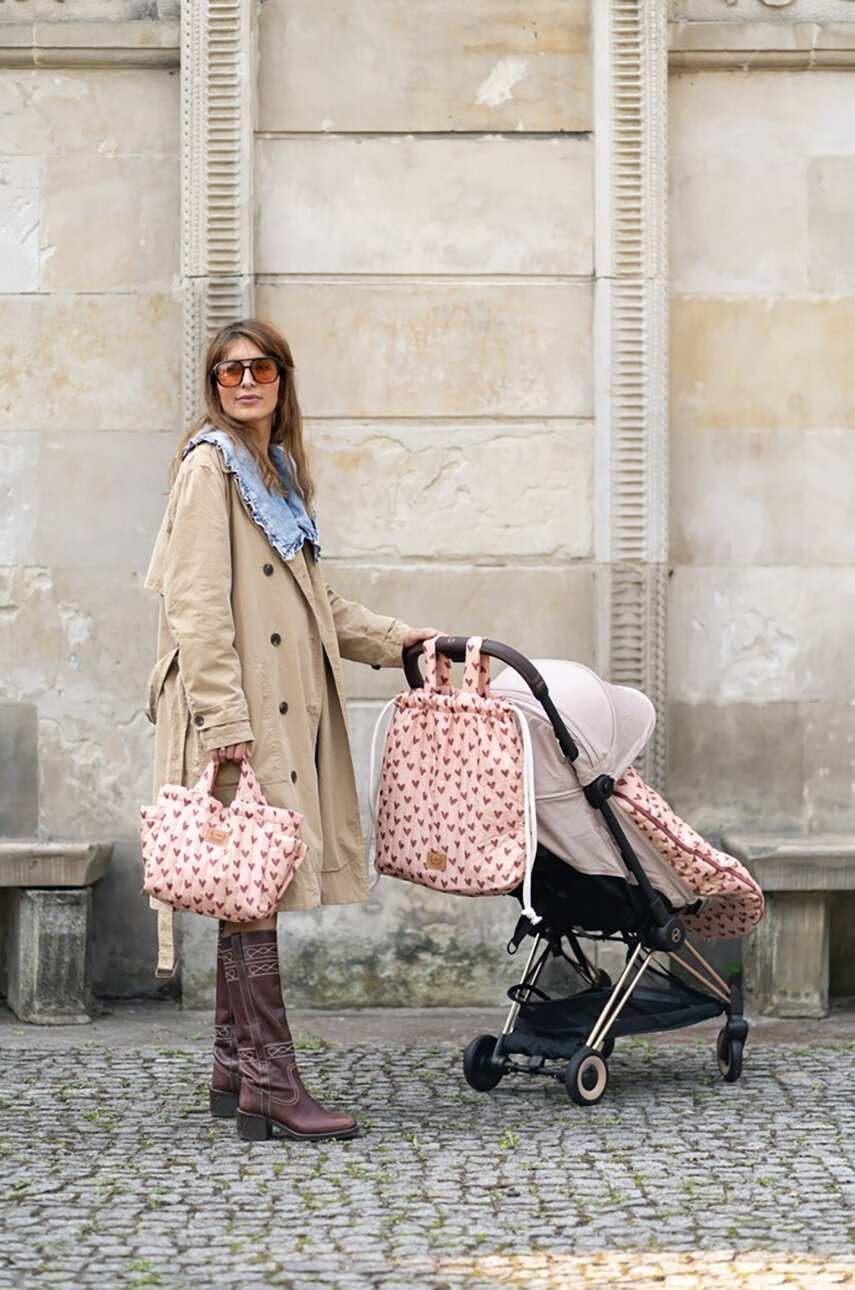 Рюкзак для коляски La Millou HEARTBEAT PINK Рюкзак для коляски La Millou HEARTBEAT PINK