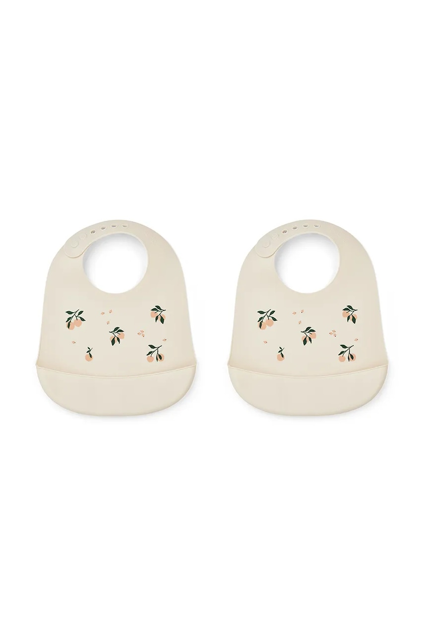 Levně Kojenecký bryndáček Liewood Tilda Printred Silicone Bib 2-pack LW14795