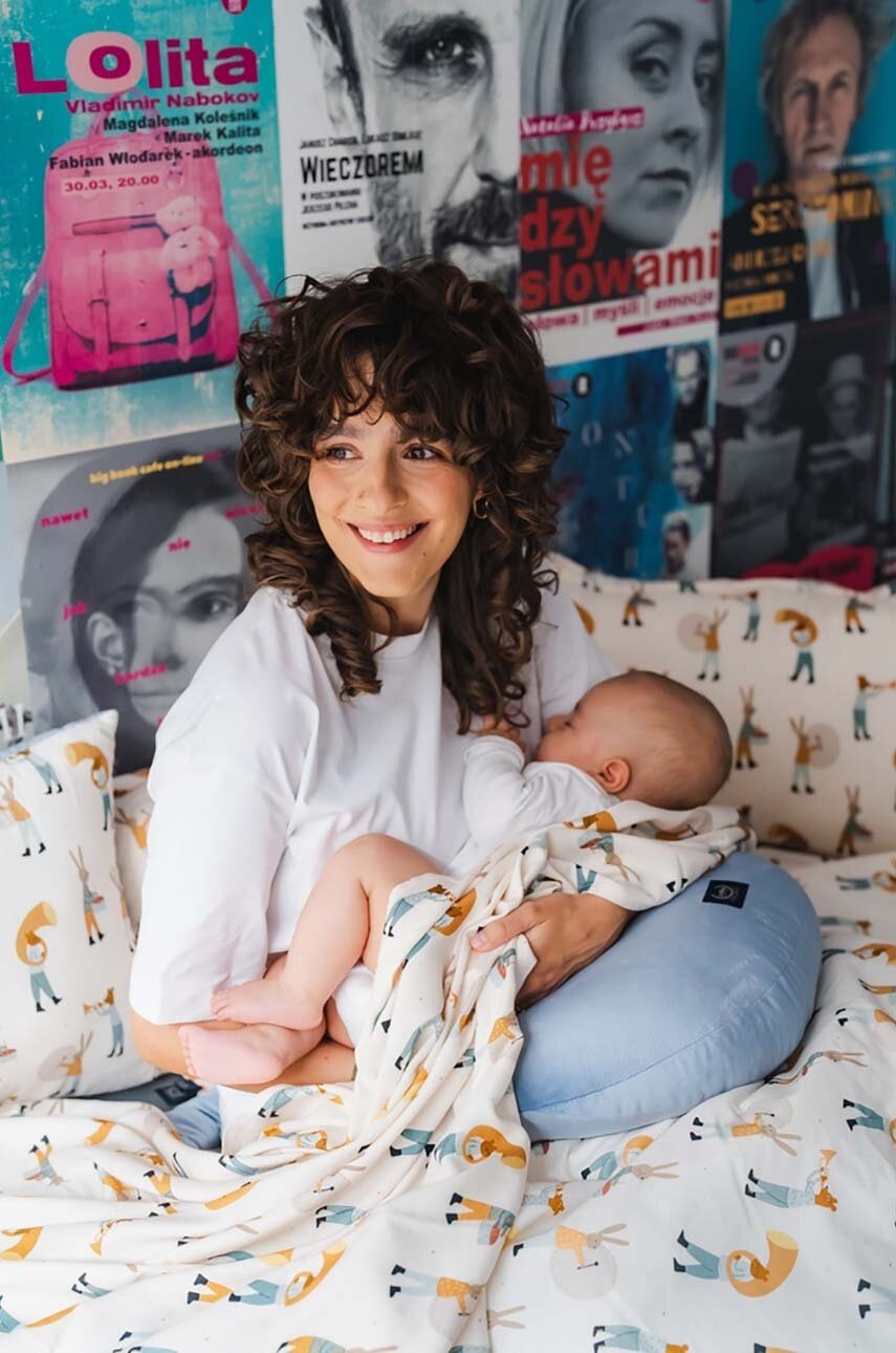 Подушка для годування La Millou Velvet WIND BLUE