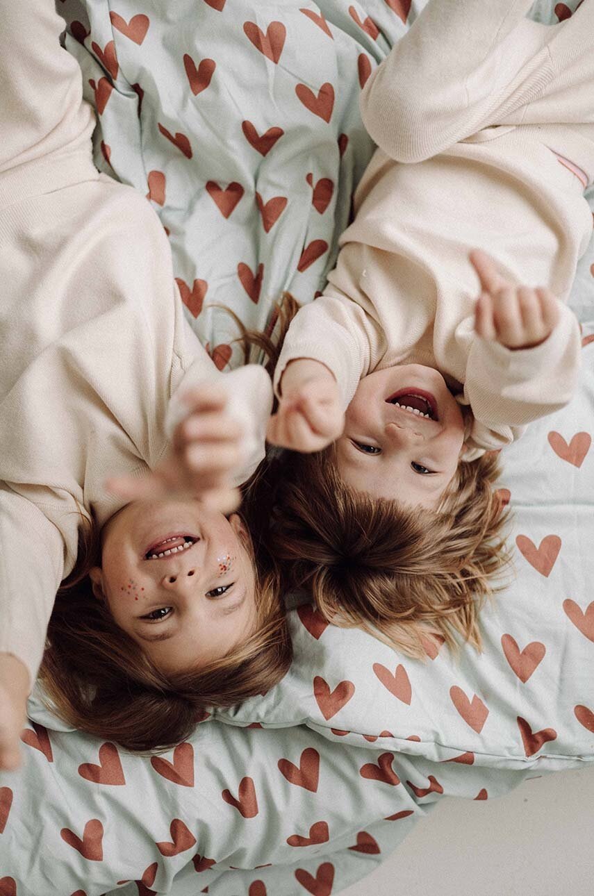 Постіль з наповнювачем для немовлят La Millou HEARTBEAT BLUE Постіль з наповнювачем для немовлят La Millou HEARTBEAT BLUE