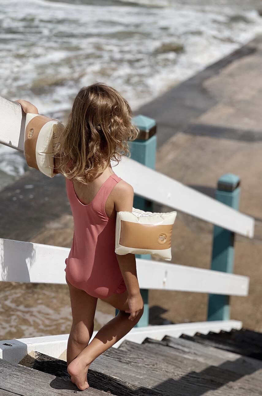 Levně Plavecké rukávy pro děti Petites Pommes ALEX ARMBANDS 23CM X 15CM hnědá barva, ALEX