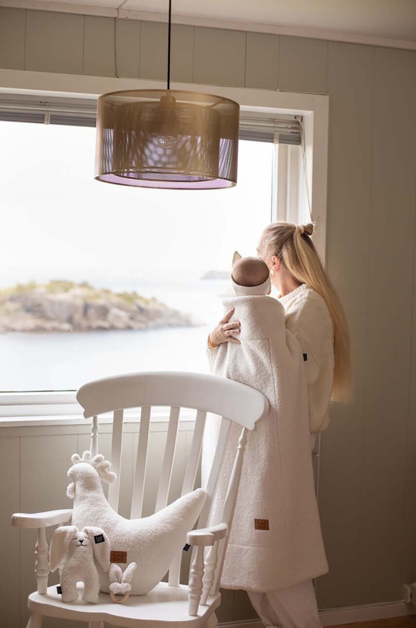 Ковдра для немовлят La Millou CREAM Koc futrzany Teddy Bear