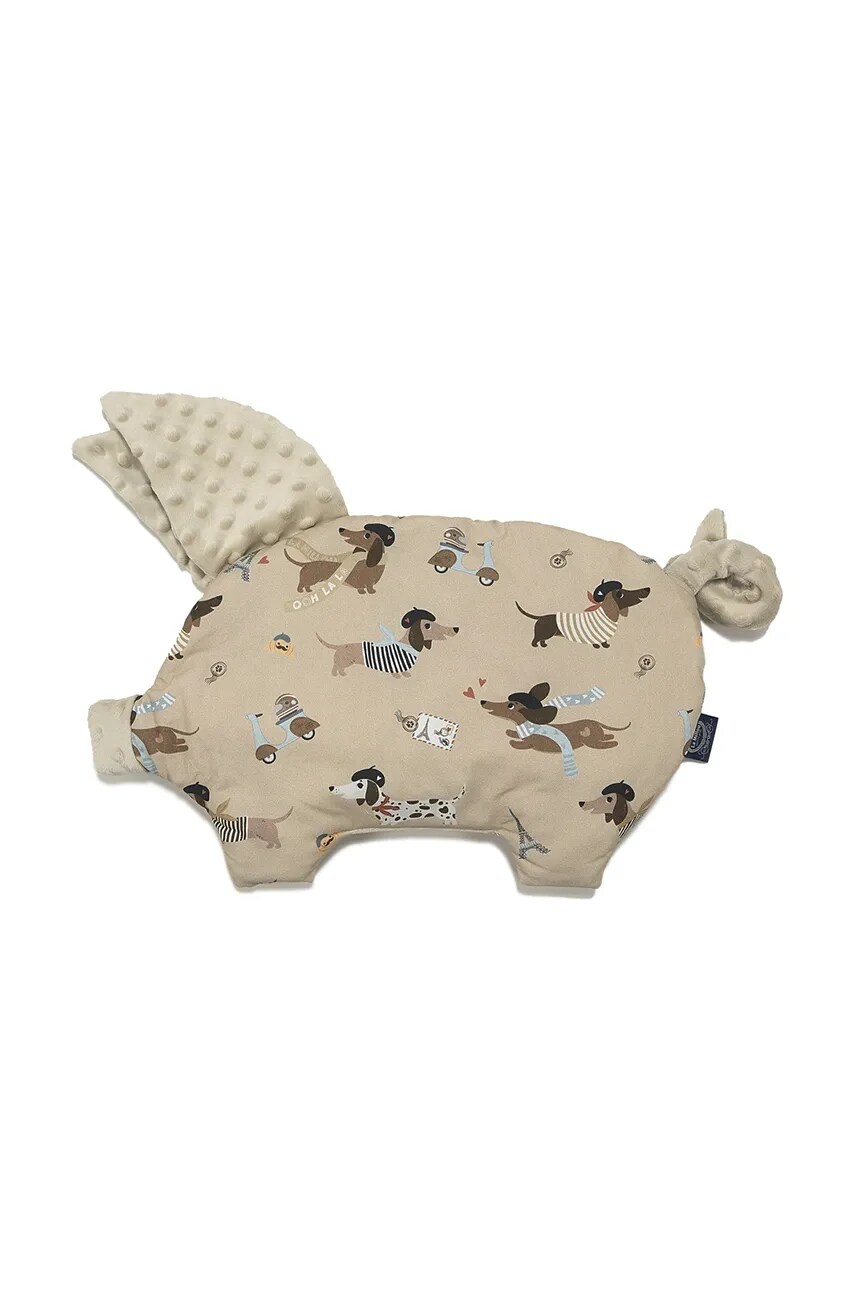 La Millou perna PIERRE THE DOG Poduszka Sleepy Pig Minky