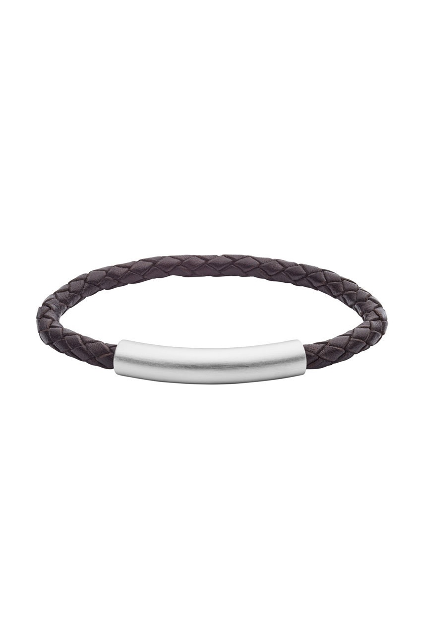 

Fossil - Кожена гривна, Черен