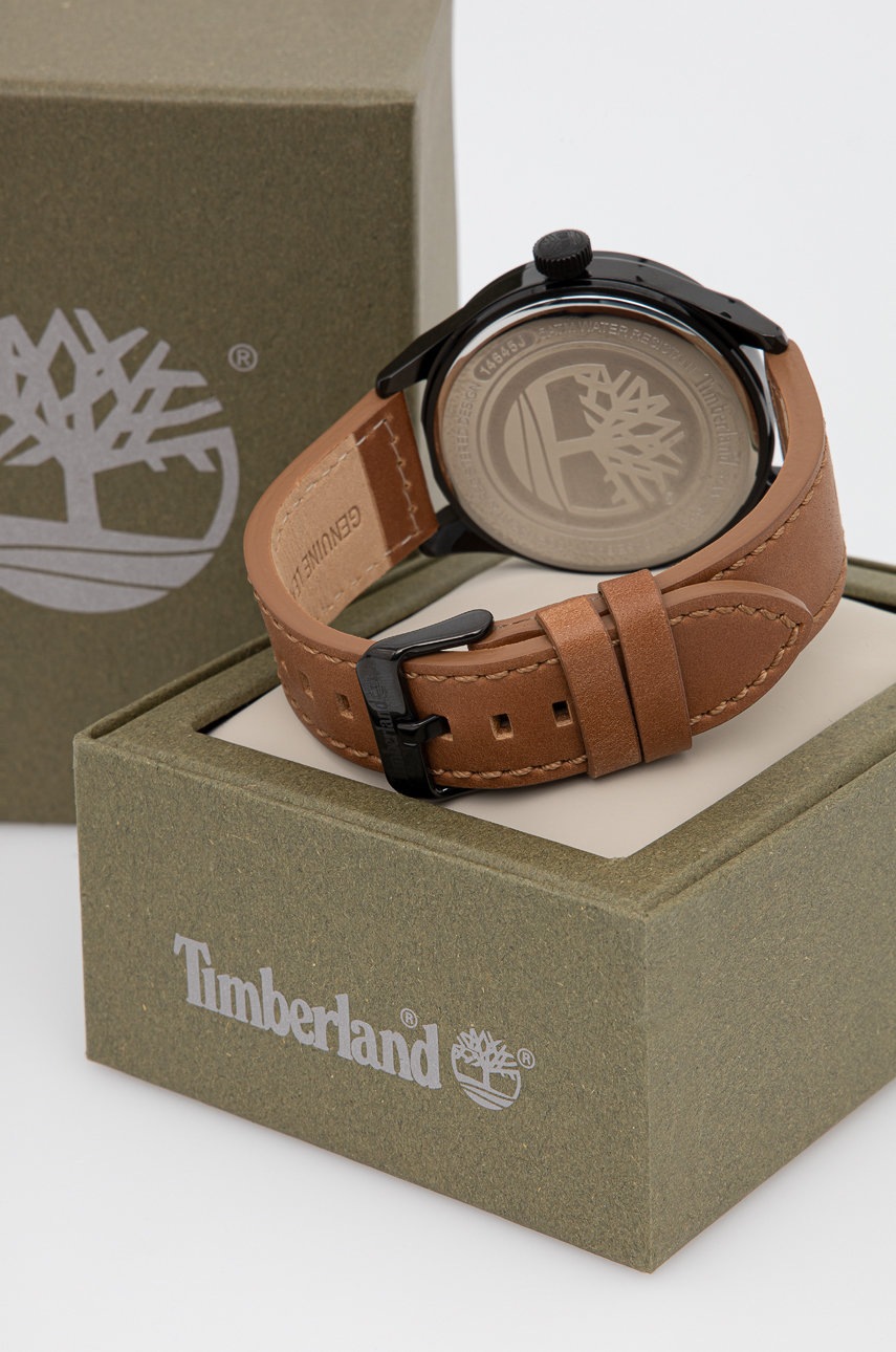 Ρολόι Timberland ανδρικό, χρώμα: μαύρο φωτογραφία