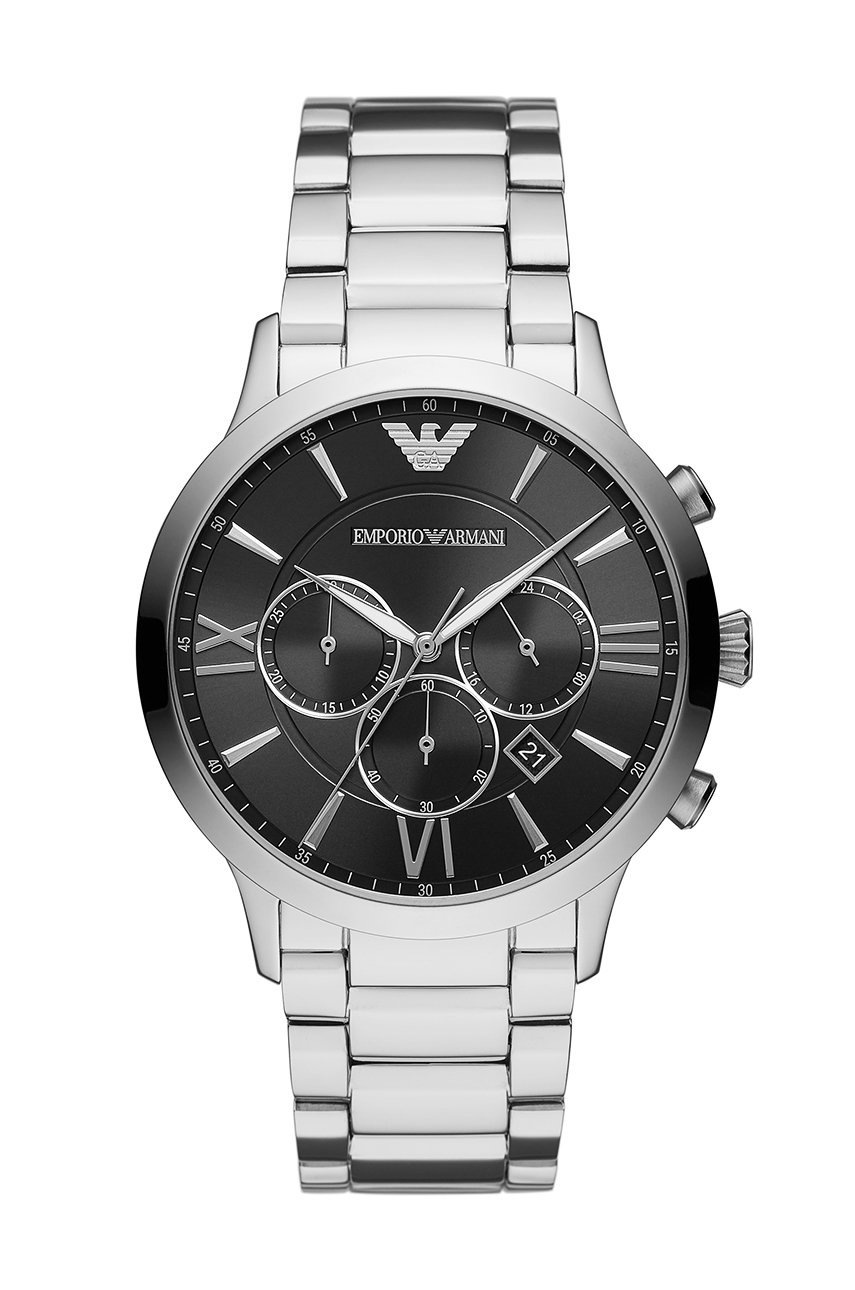 

Часовник Emporio Armani мъжки в сребристо, Сребърен