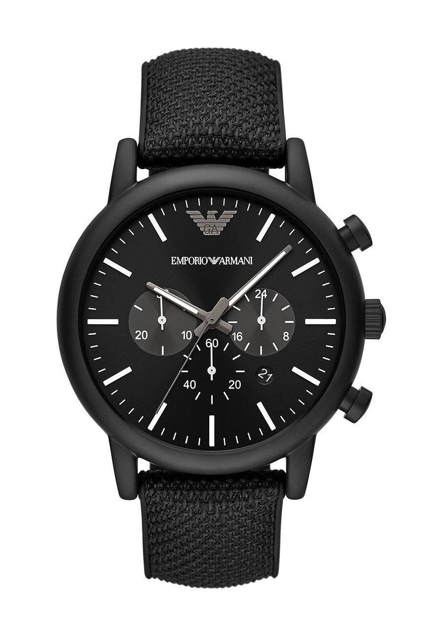 

Часовник Emporio Armani мъжки в черно, Черен