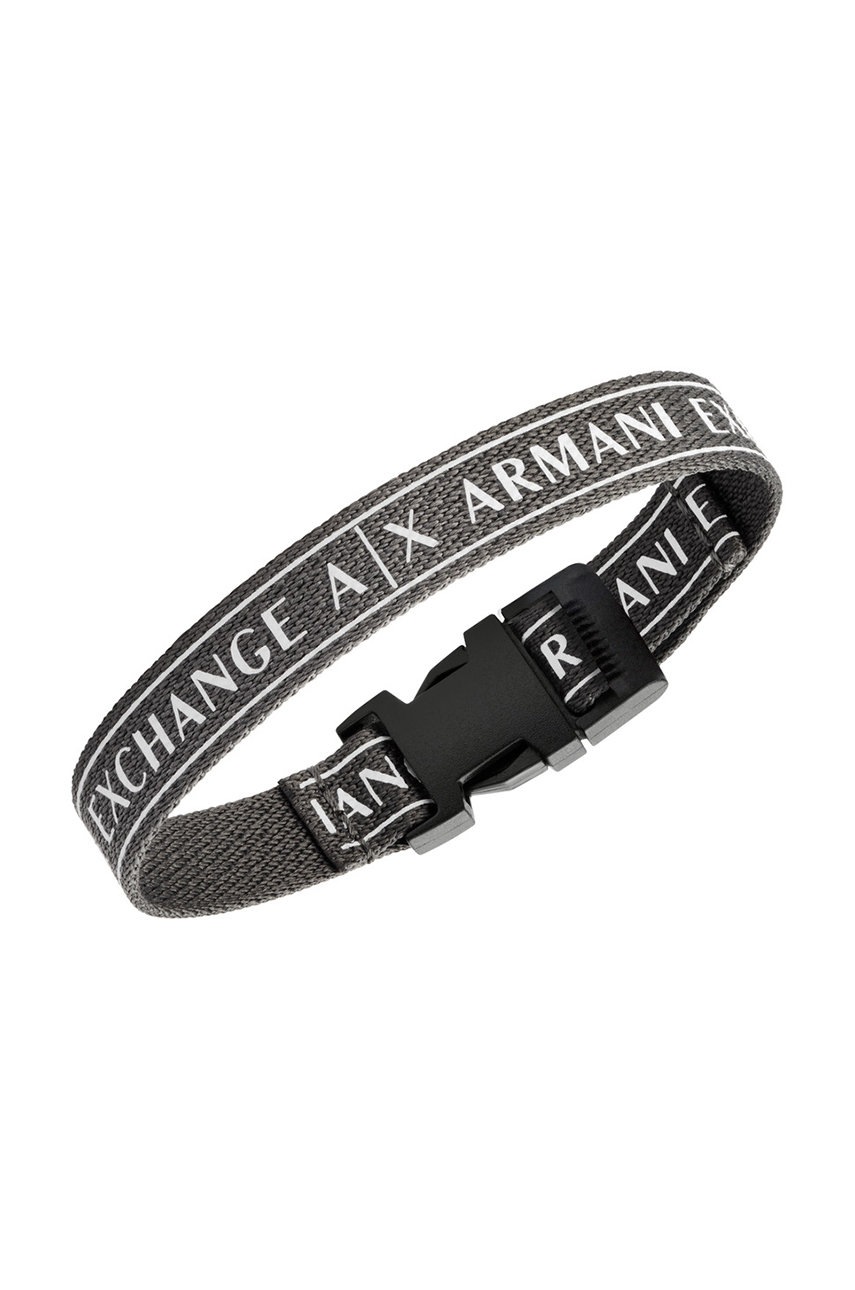 

Браслет Armani Exchange чоловіча колір сірий