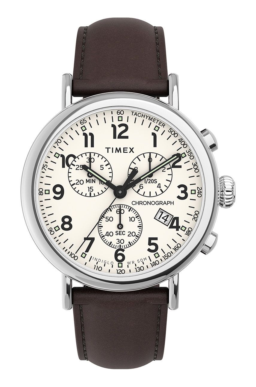 Timex zegarek TW2V27600 Standard męski kolor brązowy