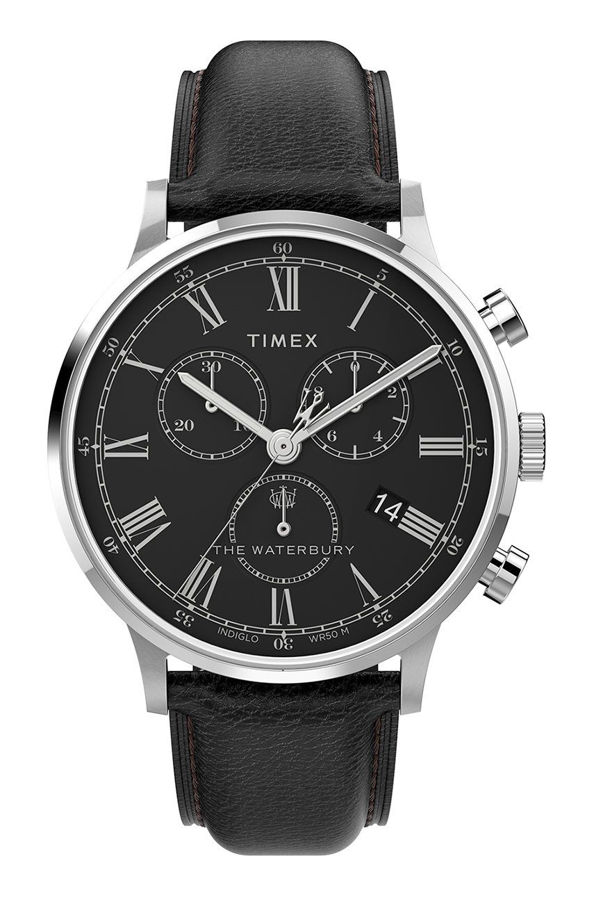 Timex zegarek TW2U88300 Waterbury Classic męski kolor czarny