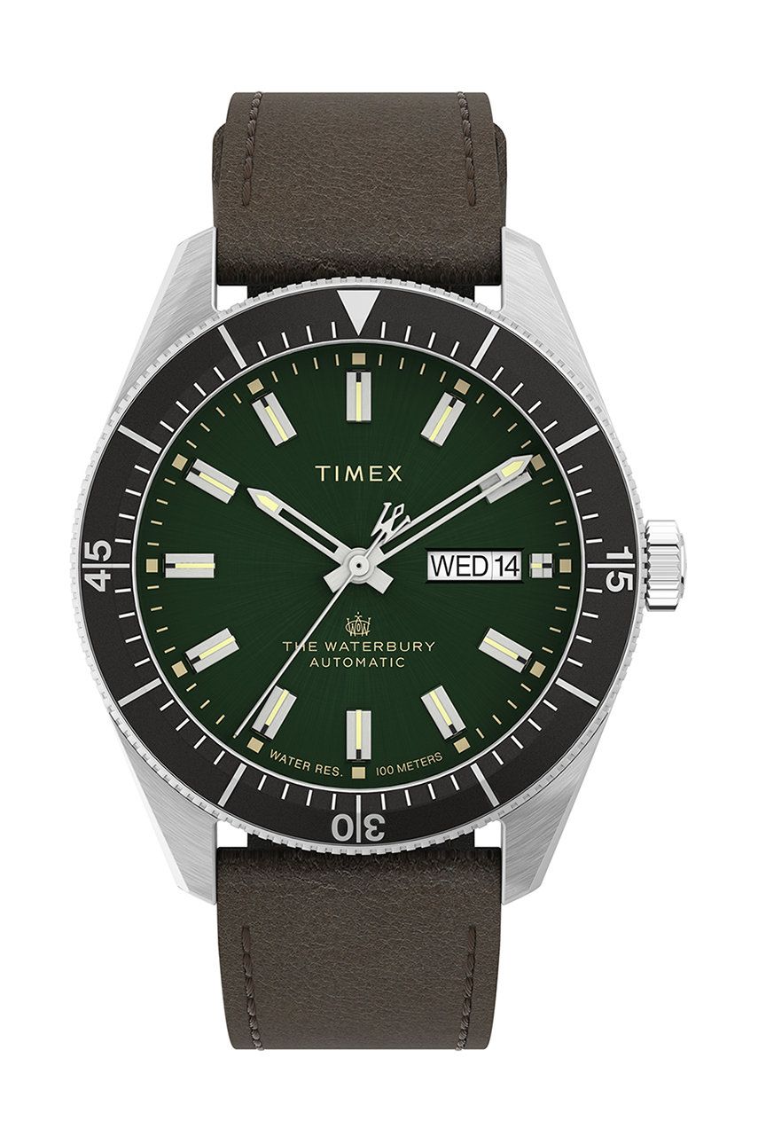 Timex ceas Tw2v24700 Waterbury Dive barbati, culoarea maro answear.ro