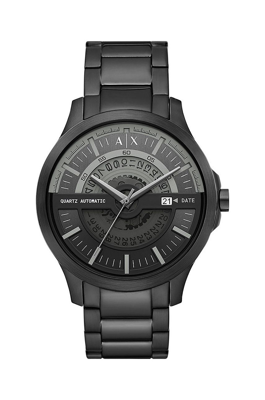 Armani Exchange ceas barbati, culoarea negru Accesorii imagine 2022