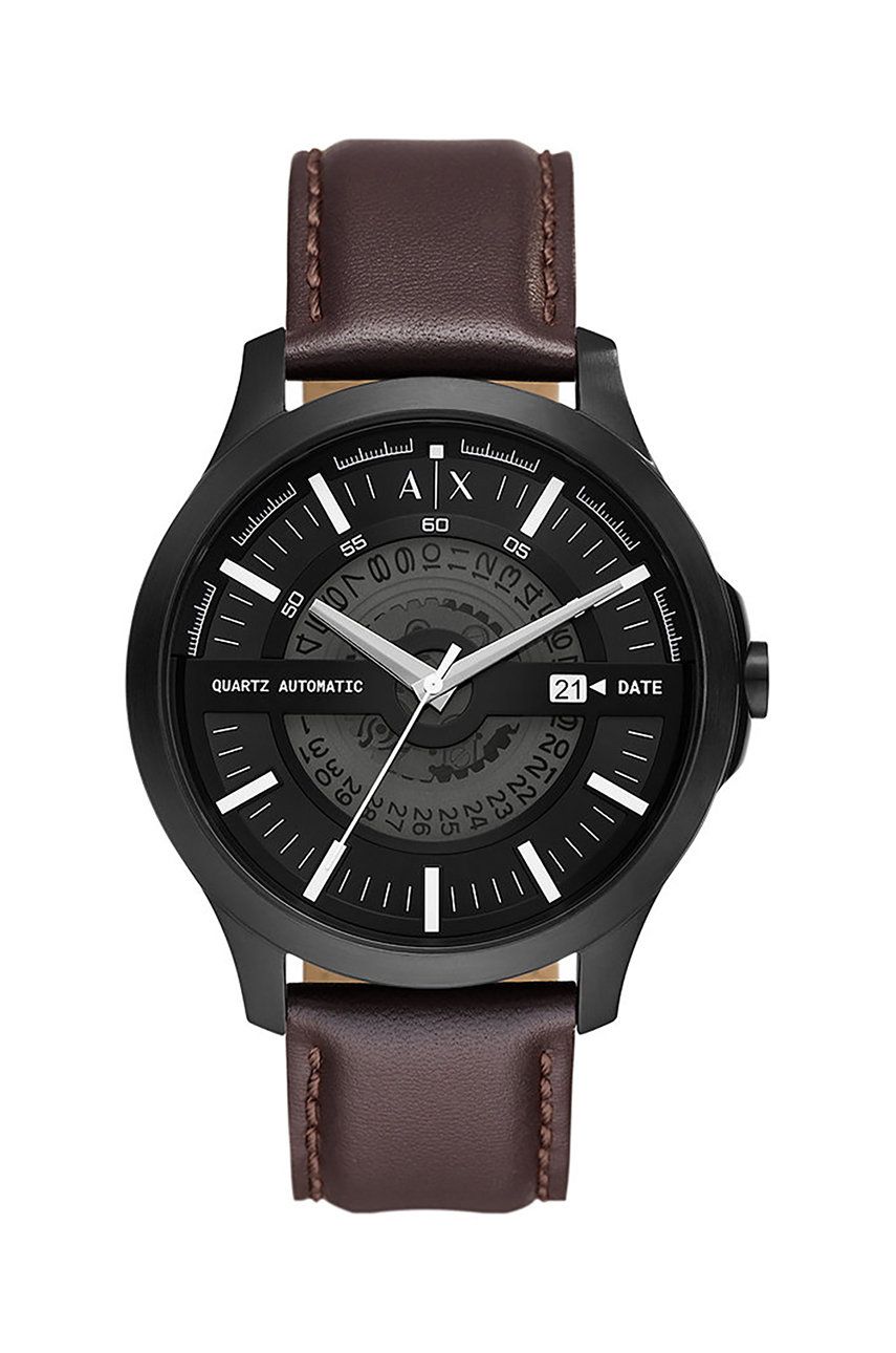 Armani Exchange ceas barbati, culoarea negru Accesorii imagine noua