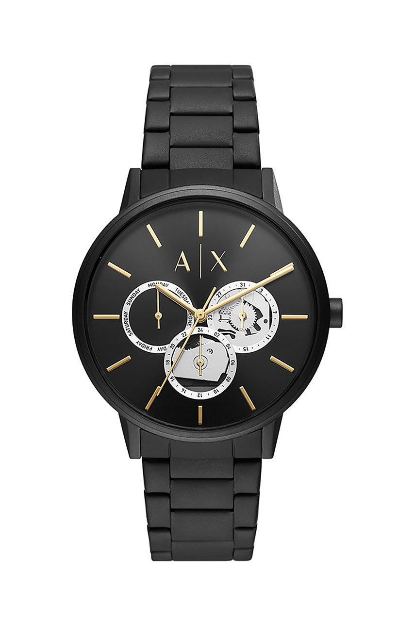 

Часовник Armani Exchange мъжки в черно, Черен