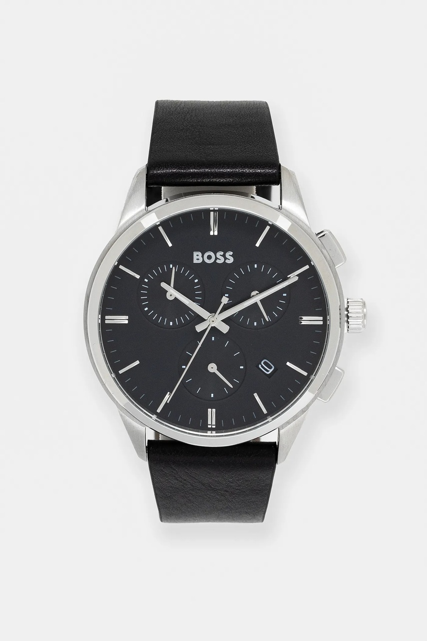 

Часовник BOSS мъжки в черно, Черен