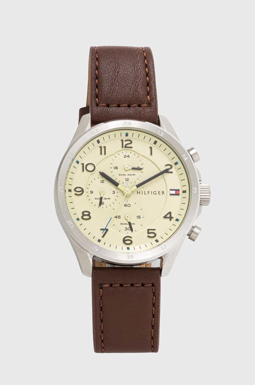 

Годинник Tommy Hilfiger чоловічий колір коричневий