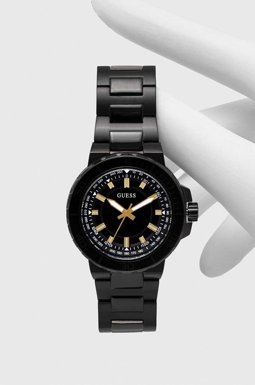 

Годинник Guess чоловічий колір чорний