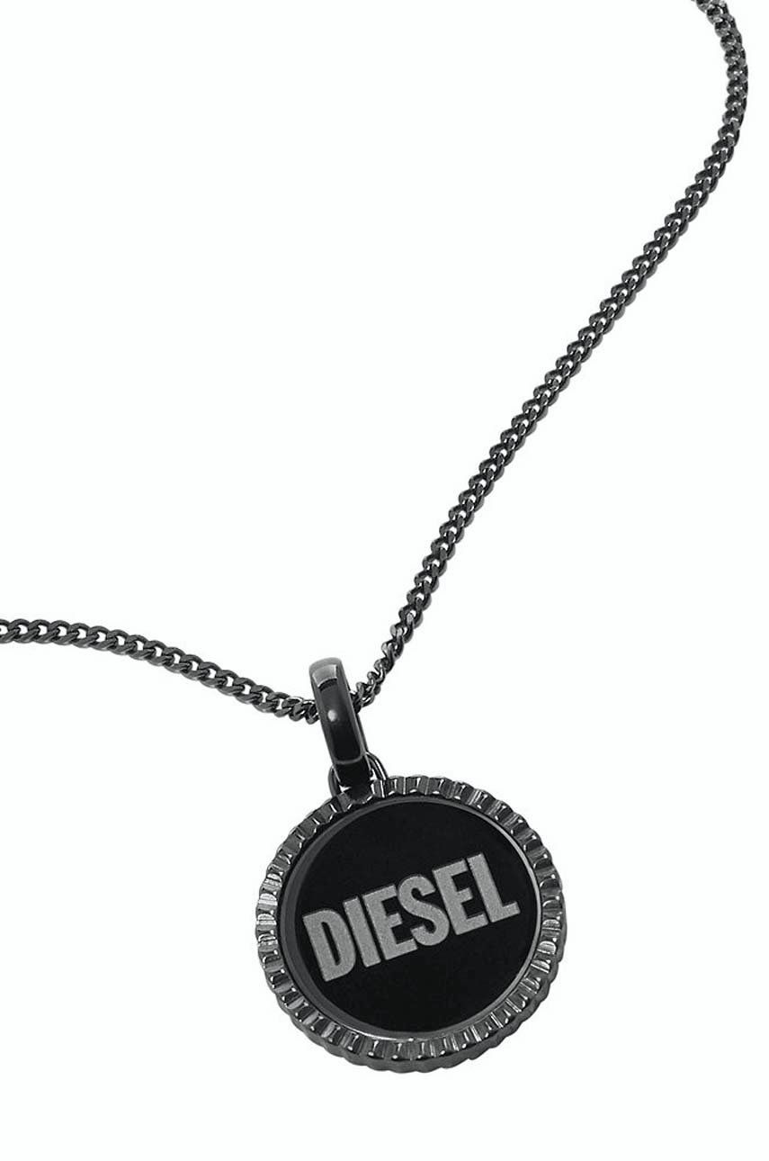Náhrdelník Diesel pánský - stříbrná -  Nerezová ocel