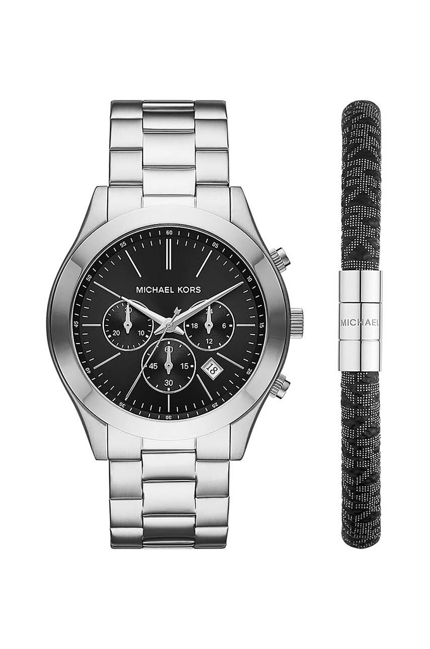 

Часовник и гривна Michael Kors в сребристо, Сребърен
