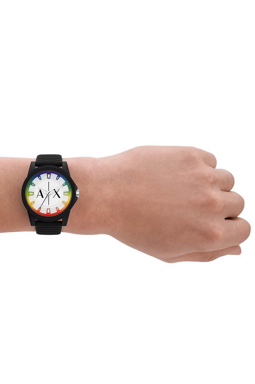 Armani Exchange zegarek męski kolor czarny