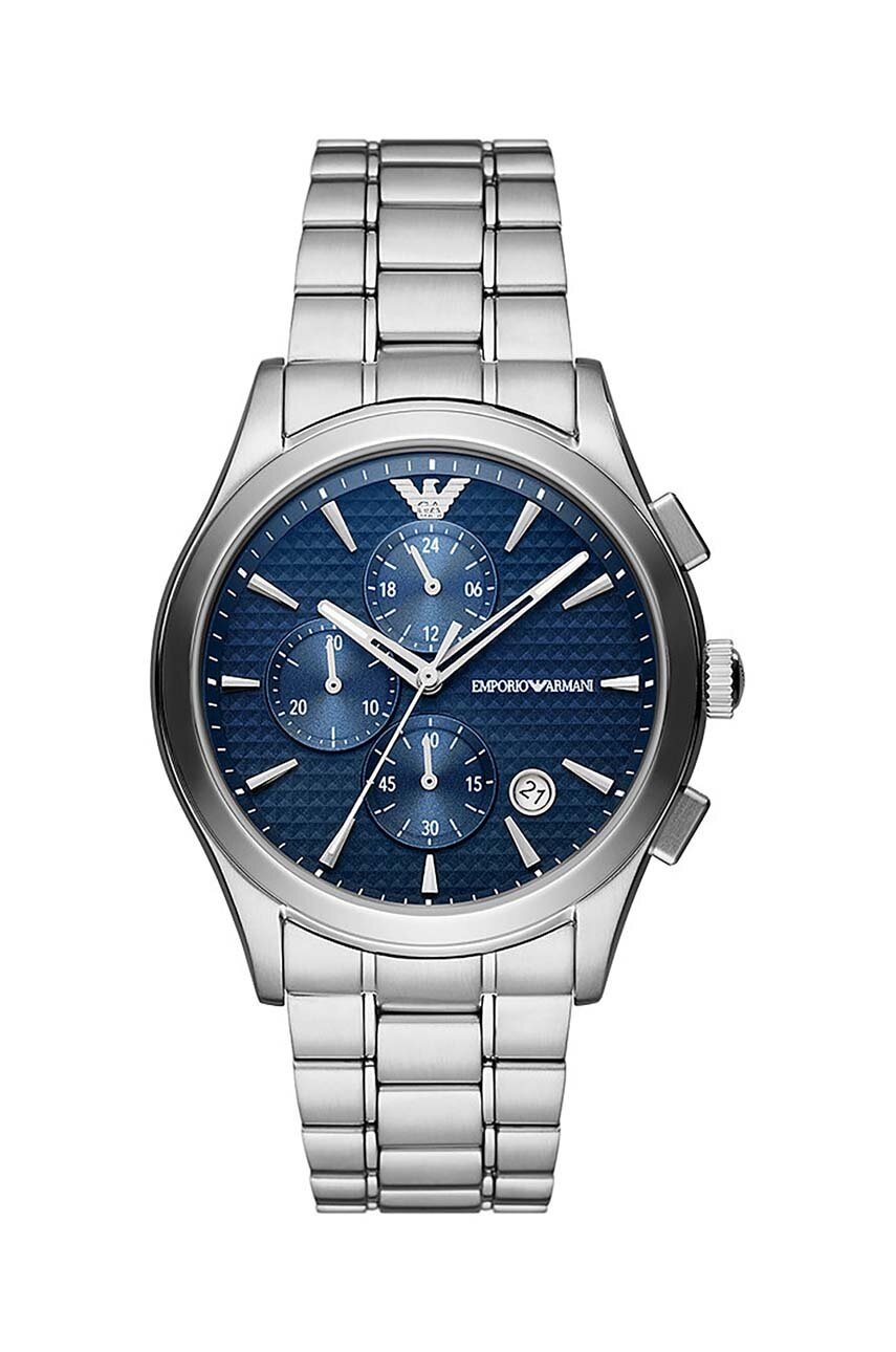 

Часовник Emporio Armani мъжки в сребристо, Сребърен