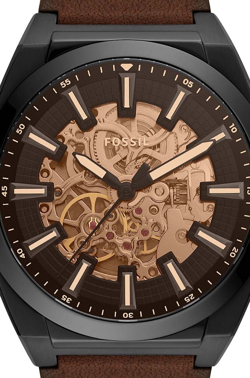 Ρολόι Fossil χρώμα: μαύρο φωτογραφία