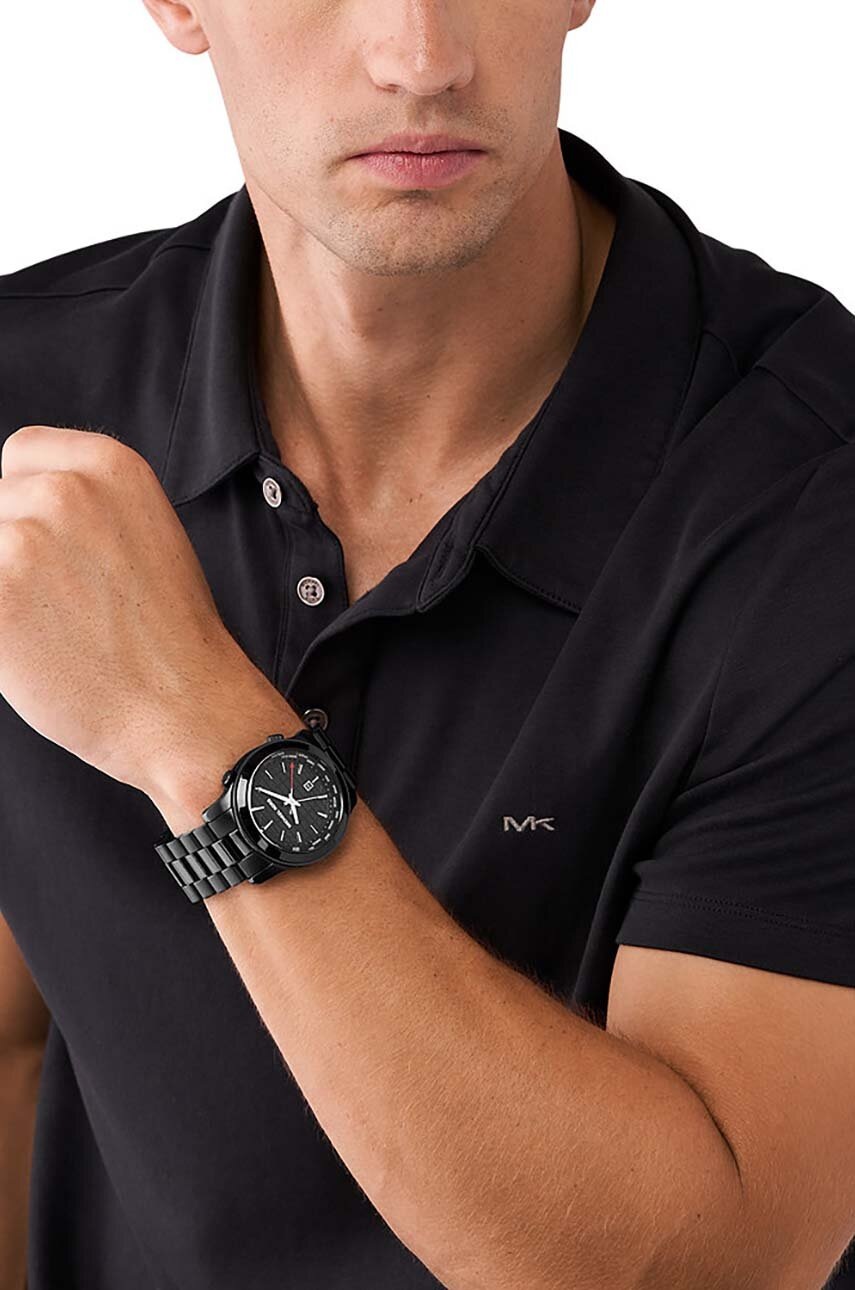 Ρολόι Michael Kors χρώμα: μαύρο φωτογραφία