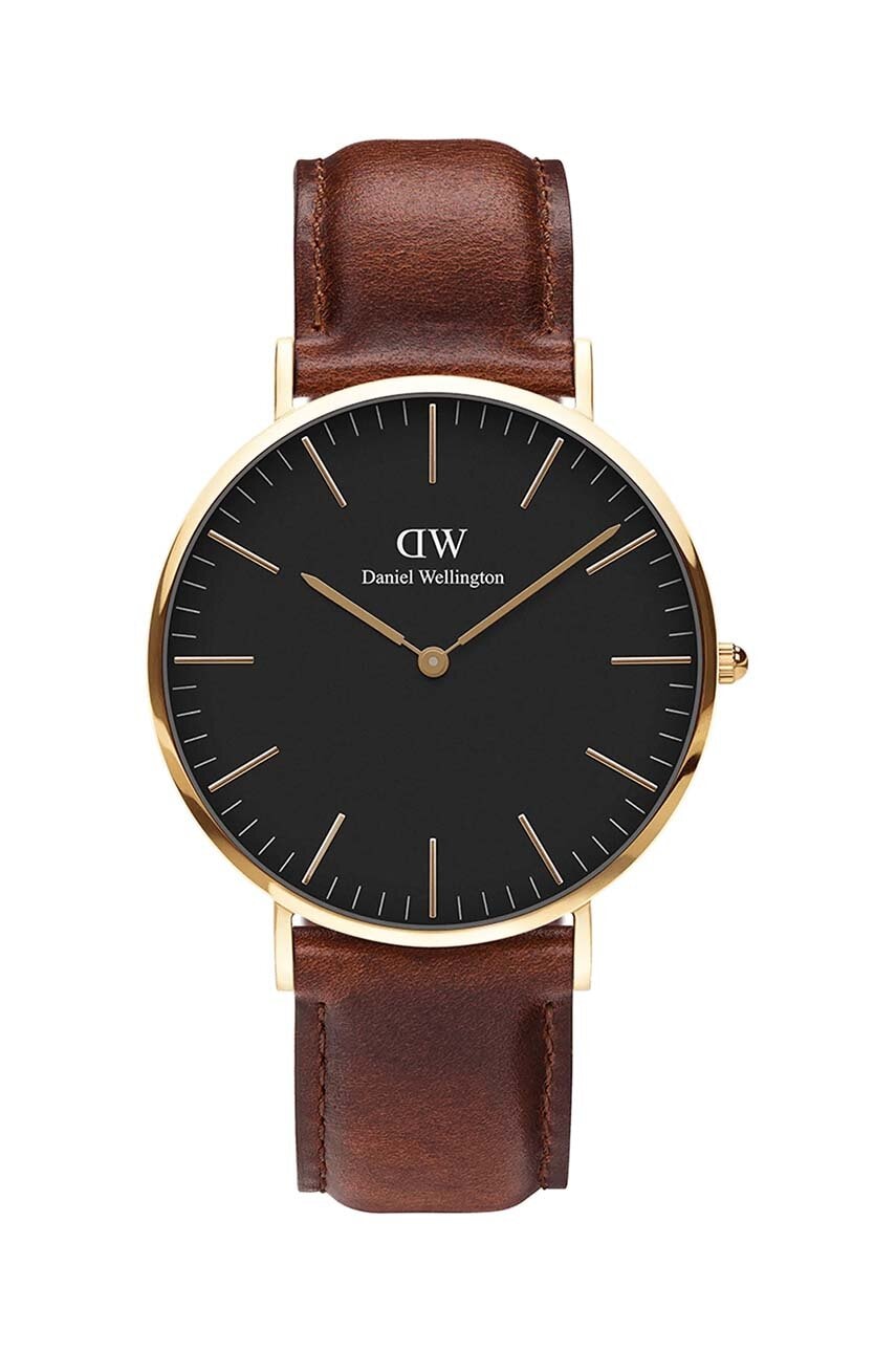 Daniel Wellington ceas Classic 40 St Mawes barbati, culoarea maro