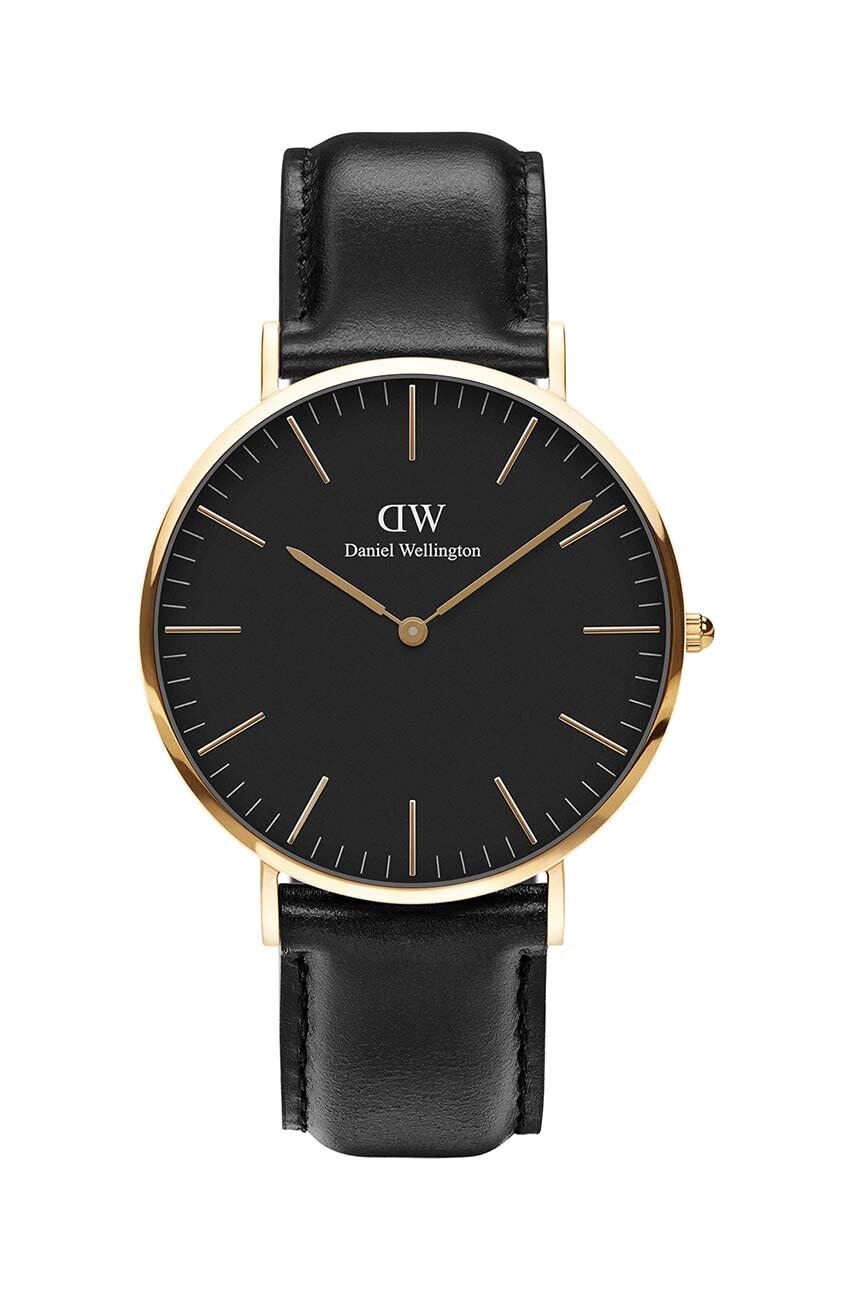 E-shop Hodinky Daniel Wellington Classic 40 Sheffield černá barva