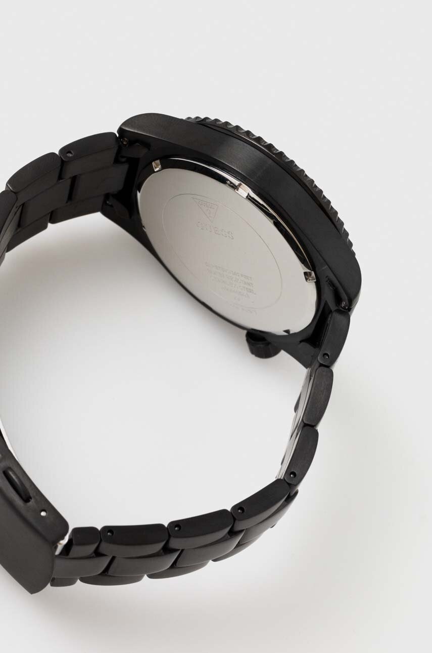 Ρολόι Guess χρώμα: μαύρο φωτογραφία