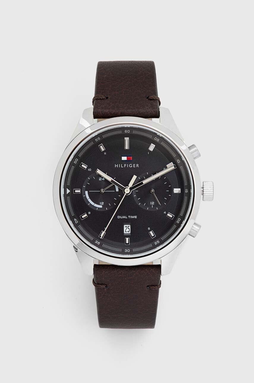 

Годинник Tommy Hilfiger чоловічий колір коричневий