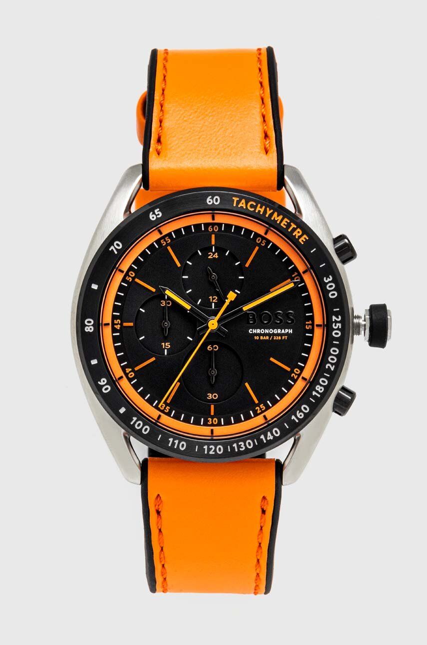 BOSS ceas 1514025 barbati, culoarea portocaliu