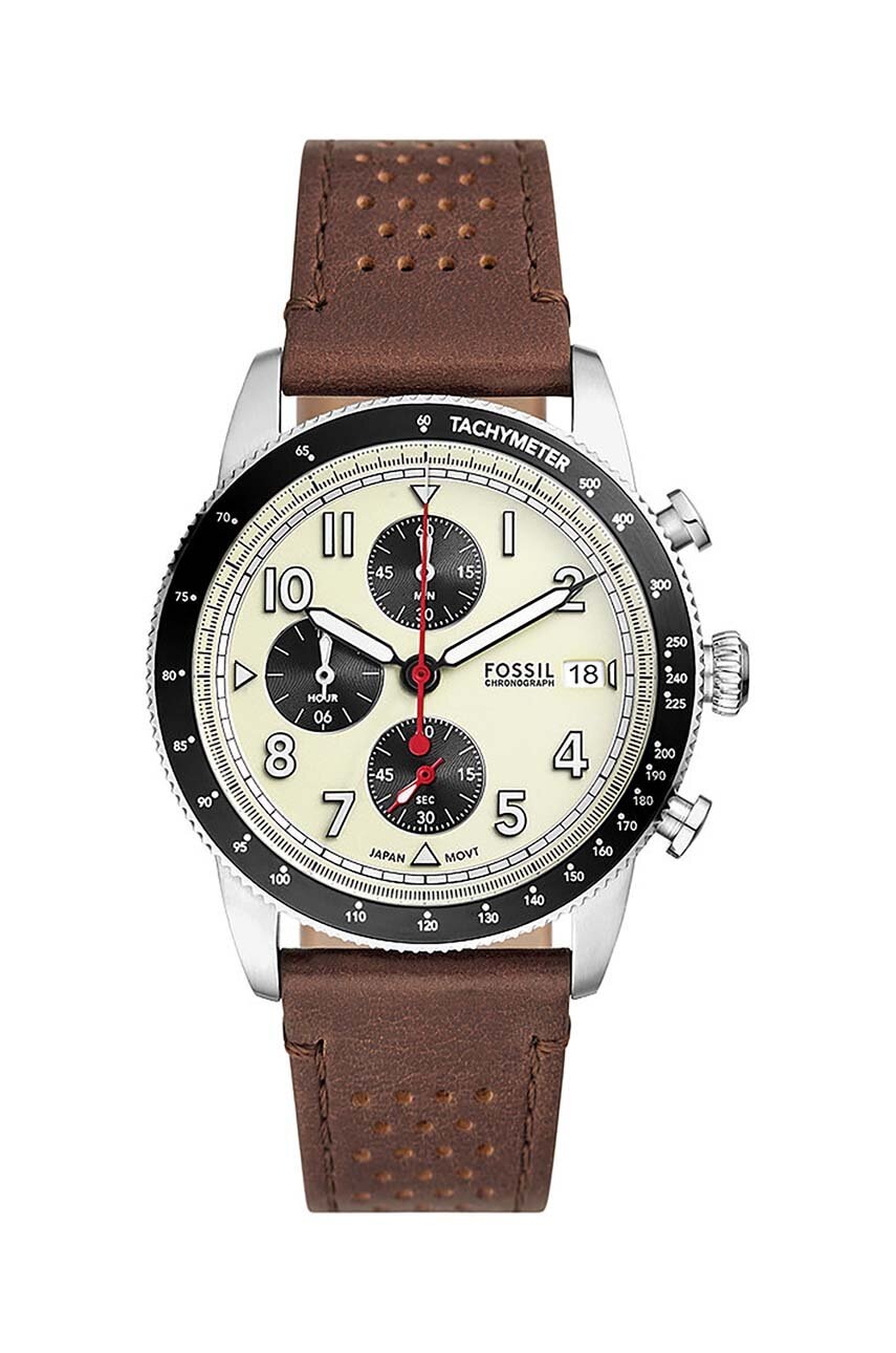 Fossil ceas barbati, culoarea maro - 0 | YEO