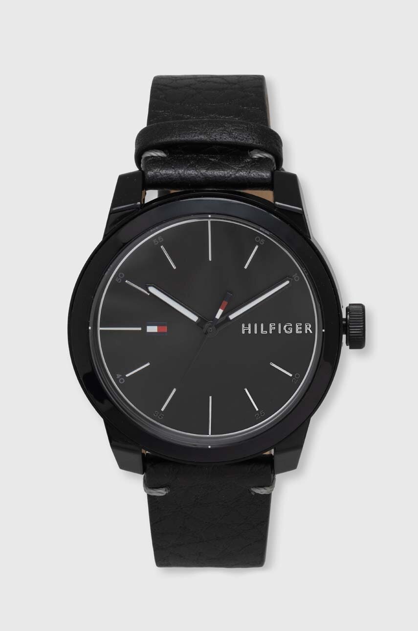 

Часовник Tommy Hilfiger мъжки в черно, Черен