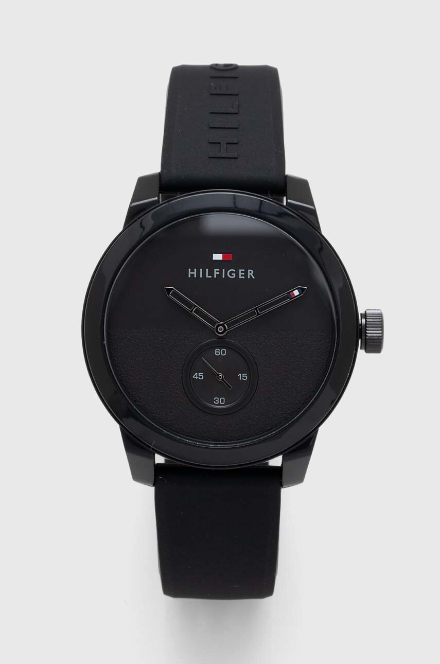 

Часовник Tommy Hilfiger мъжки в черно, Черен