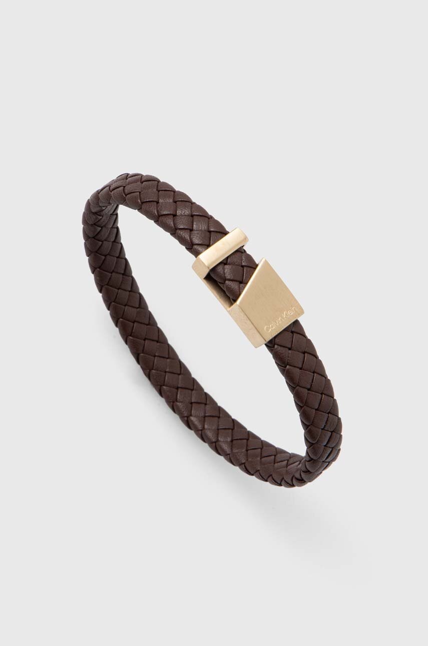 

Кожена гривна Calvin Klein мъжка 35000501, Кафяв