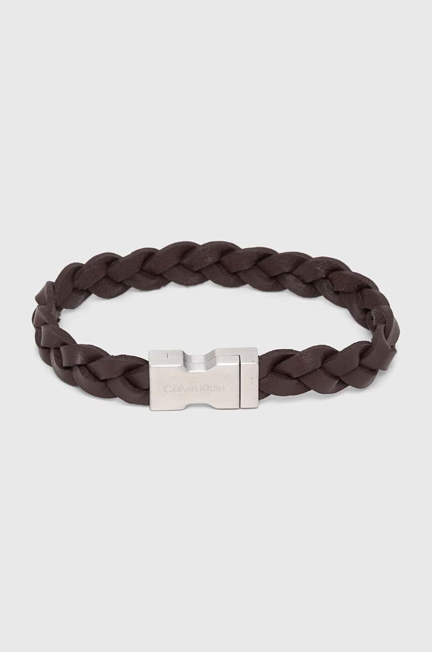 Levně Kožený náramek Calvin Klein 35000570