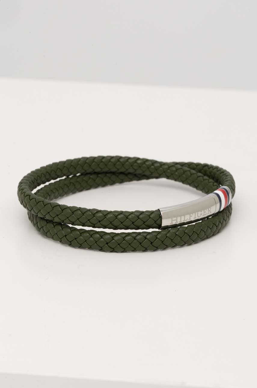 

Кожена гривна Tommy Hilfiger мъжка 2790550, Зелен