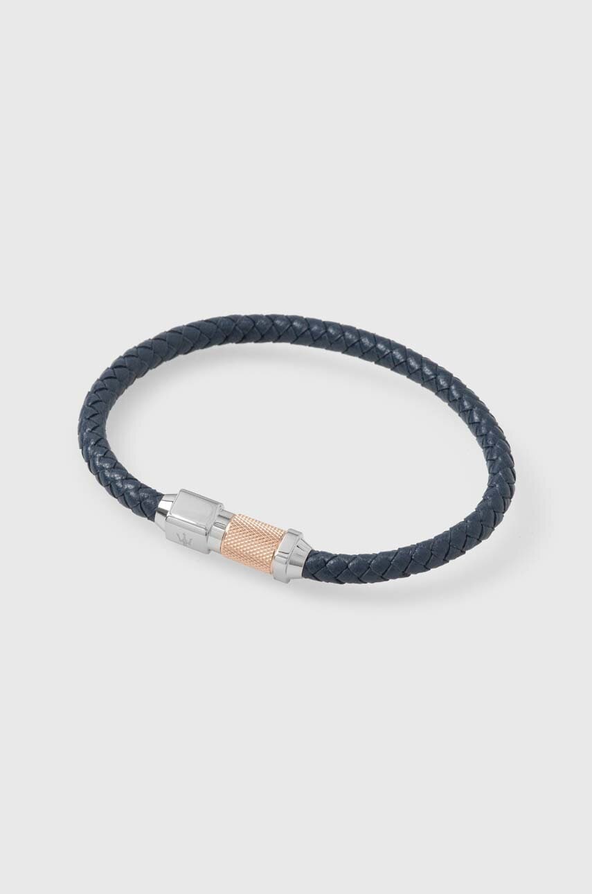 Maserati bratara de piele barbati, JM223AVE16